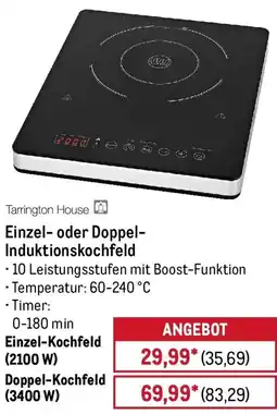 METRO Tarrington House Einzel- oder Doppel Induktionskochfeld Angebot