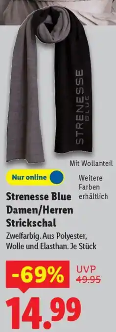 Lidl Strenesse Blue Damen/Herren Strickschal Angebot