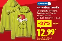 Lidl Herren-Sweathoodie Angebot