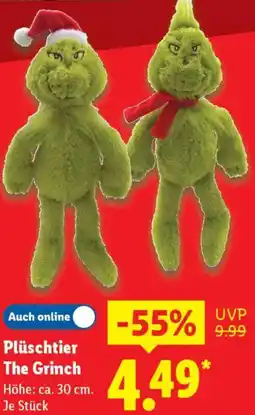 Lidl Plüschtier The Grinch Angebot