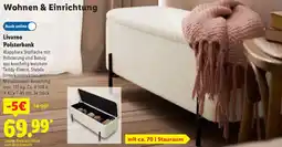 Lidl Livarno Polsterbank Angebot