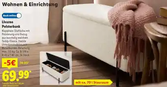 Lidl Livarno Polsterbank Angebot