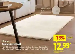 Lidl Livarno Teppich in Felloptik Angebot