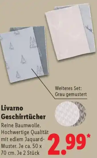 Lidl Livarno Geschirrtücher Angebot