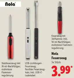 Lidl Nola Feuerzeug Angebot
