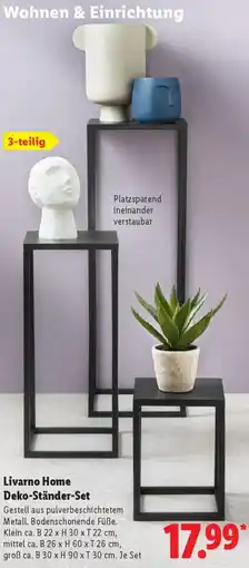 Lidl Livarno Home Deko-Ständer-Set Angebot