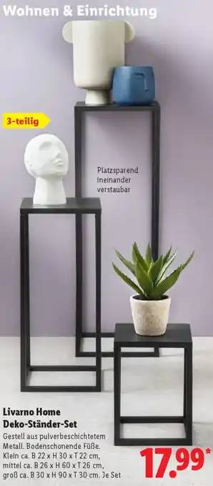 Lidl Livarno Home Deko-Ständer-Set Angebot