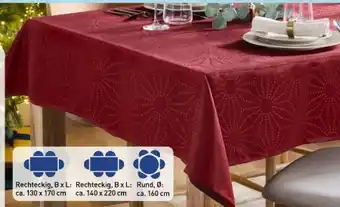 Aldi Nord Home Creation Jacquard-Tischdecke Angebot