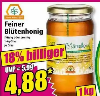 Norma Felix Himstedt Feiner Blütenhonig Angebot