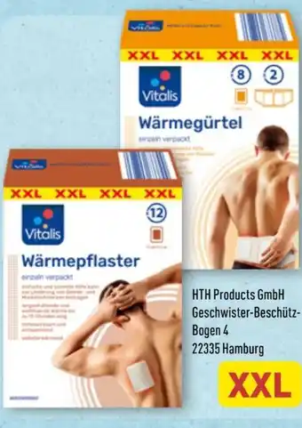 Aldi Nord Vitalis Wärme­pflaster XXL Angebot