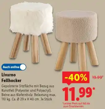 Lidl Livarno Fellhocker Angebot