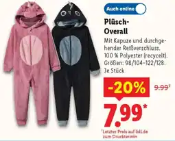 Lidl Plüsch Overall Angebot