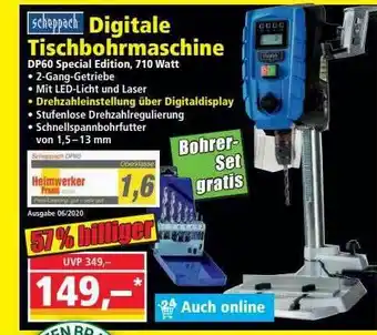 Norma Scheppach Digitale Tischbohrmaschine Angebot