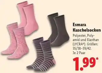 Lidl Esmara Kuschelsocken Angebot