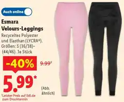 Lidl Esmara Velours-Leggings Angebot