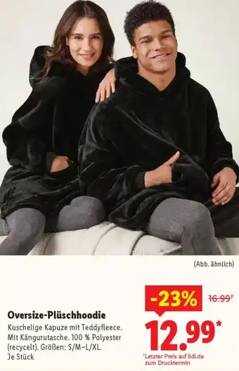 Lidl Oversize-Plüschhoodie Angebot