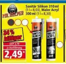 Norma Mr. Helper Sanitär Silikon, Maler Acryl Angebot