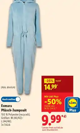 Lidl Esmara Plüsch-Jumpsuit Angebot