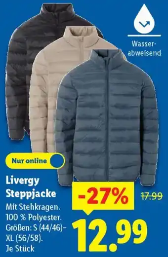 Lidl Livergy Steppjacke Angebot