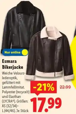 Lidl Esmara Bikerjacke Angebot