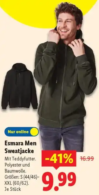 Lidl Esmara Men Sweatjacke Angebot