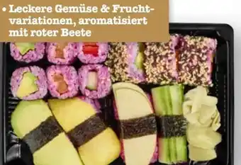 Scheck-in-Center Veganes Sushi in Pink Angebot