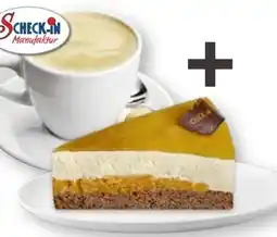 Scheck-in-Center Scheck-in Manufaktur Tasse Kaffee + 1 Stück Mandarinen Schmandcreme-Torte Angebot