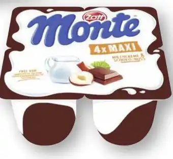 Scheck-in-Center Zott Monte Maxi Schoko Angebot