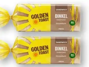 Scheck-in-Center Golden Toast Dinkel Harmonie Sandwich Angebot