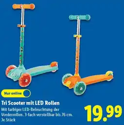 Lidl Tri Scooter mit LED Rollen Angebot
