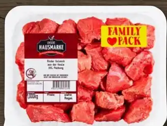 REWE Rewe Rinder-Gulasch XXL-Family Pack Angebot