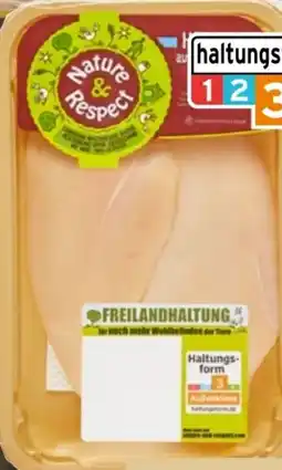 REWE Nature & Respect Freiland Hähnchen-Brustfilet Angebot