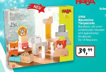Idee+Spiel 26 cm groß. 2706 Bausteine Tierparade Angebot