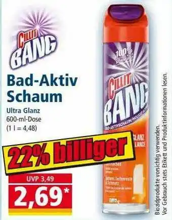 Norma Cillit Bang Bad-aktiv Schaum Angebot