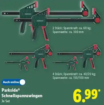 Lidl Parkside Schnellspannzwingen Angebot