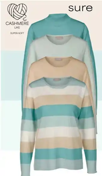 AWG Mode Sure Damen Cashmere Like Pullover Angebot
