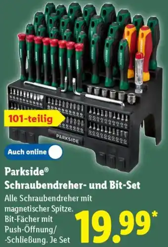 Lidl Parkside Schraubendreher- und Bit-Set Angebot