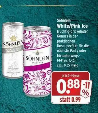 Wasgau Söhnlein White Oder Pink Ice Angebot