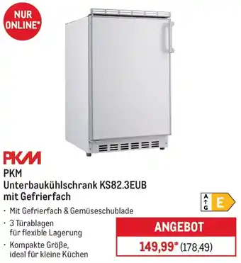 METRO PKM Unterbaukühlschrank KS82.3EUB mit Gefrierfach Angebot