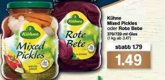 Famila Nord Ost Kühne Mixed Pickles Oder Rote Bete Angebot