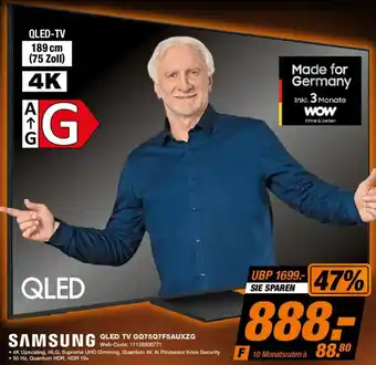 Expert SAMSUNG QLED TV GQ75Q7F5AUXZG Angebot