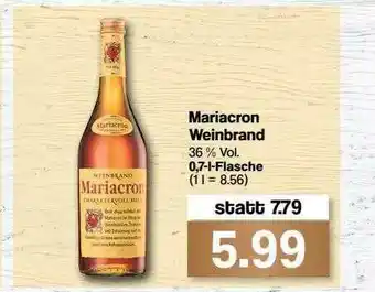 Famila Nord Ost Mariacron Weinbrand Angebot