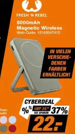 Expert FRESH 'N REBEL 5000mAh Magnetic Wireless Angebot