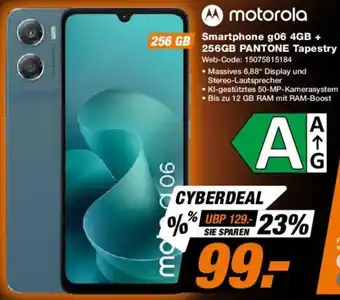 Expert Motorola Smartphone g06 4GB + 256GB PANTONE Tapestry Angebot