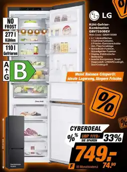 Expert LG Kühl-Gefrier-Kombination GBV7280BEV Angebot