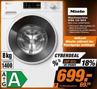 Expert Miele Waschmaschine WWA 120 WCS Angebot