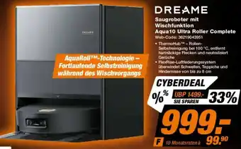 Expert DREAME Saugroboter mit Wischfunktion Aqua10 Ultra Roller Complete Angebot