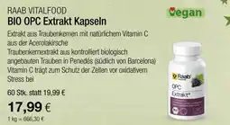 Vitalia Raab vitalfood bio opc extrakt kapseln Angebot