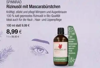 Vitalia Spinnrad rizinusöl mit mascarabürstchen Angebot