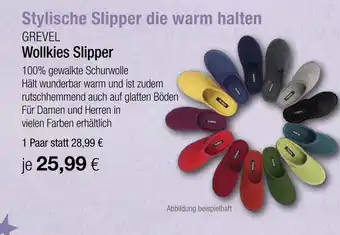 Vitalia Grevel wollkies slipper Angebot
